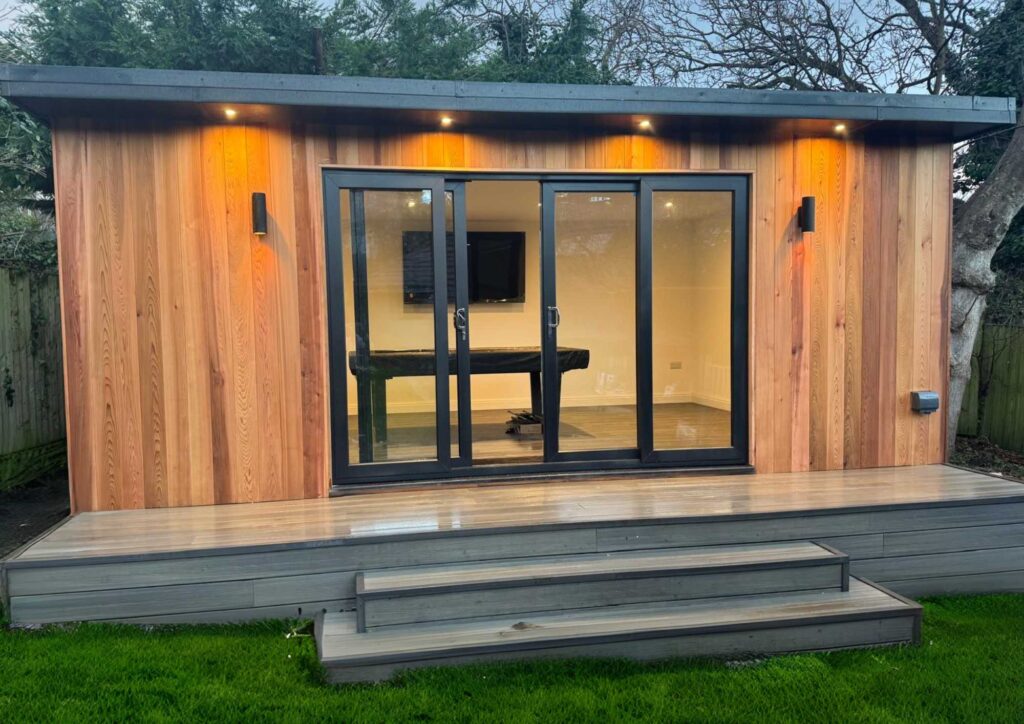 mod pods of conwy modular garden build room entertainment bar lounge north west wales conwy