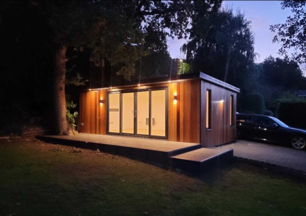 mod pods of conwy modular garden build room entertainment bar lounge north west wales denbighshire